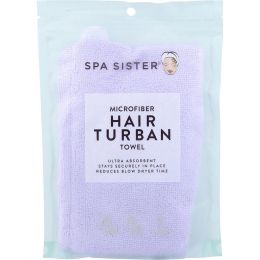 SPA ACCESSORIES by Spa Accessories (UNISEX) - SPA SISTER MICROFIBER HAIR TURBAN - LAVENDER